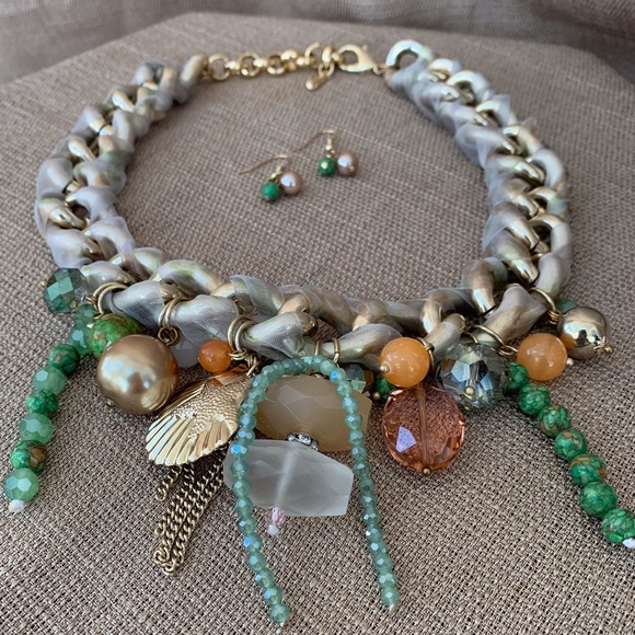 Jewelry - FINAL SALE Island Breeze Collar Neck & Ear Set